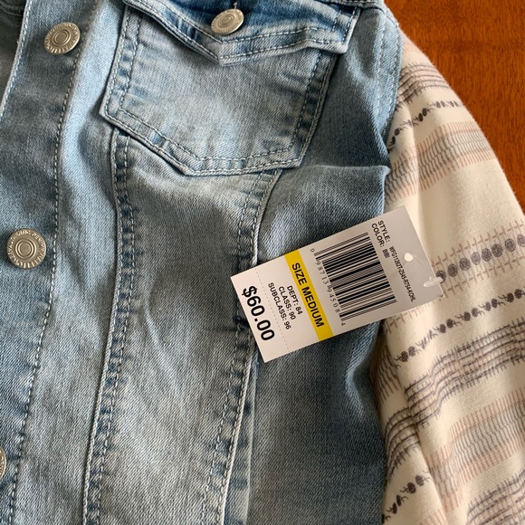 Denim and cotton jacket - Picture 3 of 4